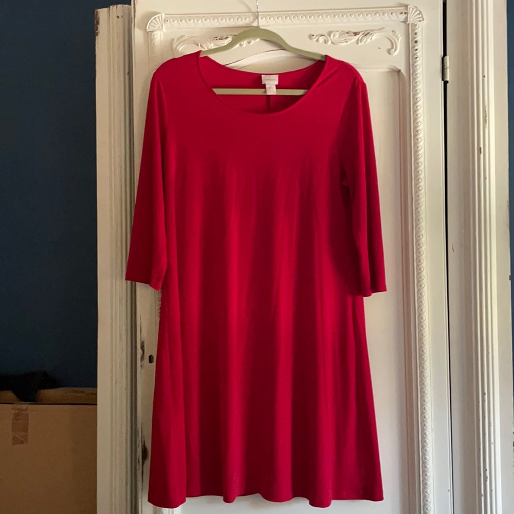 Chico’s red swing dress - size 1